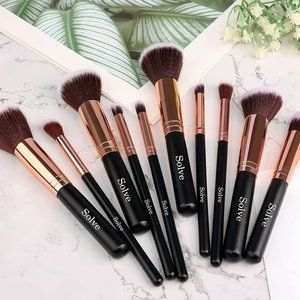 SOLVE Premium Makeup Brush Set 10 pieces